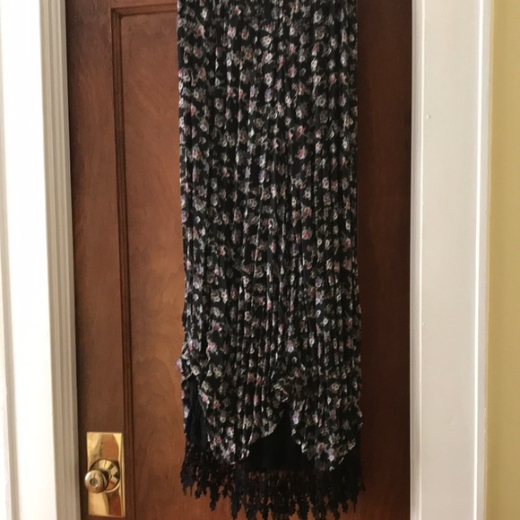 Angel Pie Lace Fringe Straight Skirt - Picture 1 of 7